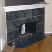 Totem Lake Slate Fireplace